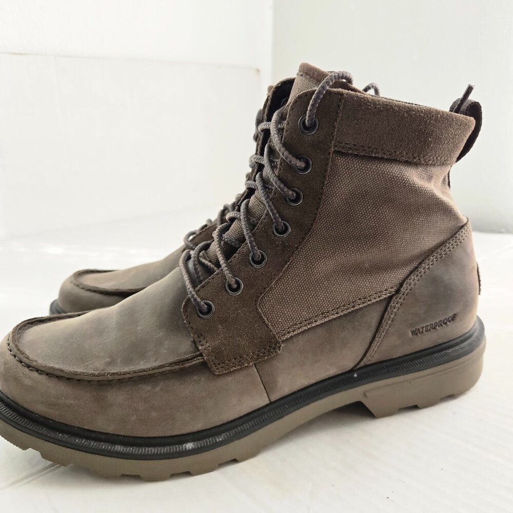 SOREL Carson Six Waterproof Ankle Boots – Major/Wet Sand – Men’s Size 9
